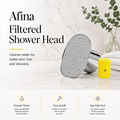 Afina Filtered Shower Head | High Pressure Shower - Reduces Dry Itchy Skin, Dandruff, Eczema, & Dramatically Improves Condition of your Skin, Hair & Nails - image 1