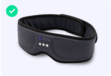 The AURA Bluetooth sleep mask