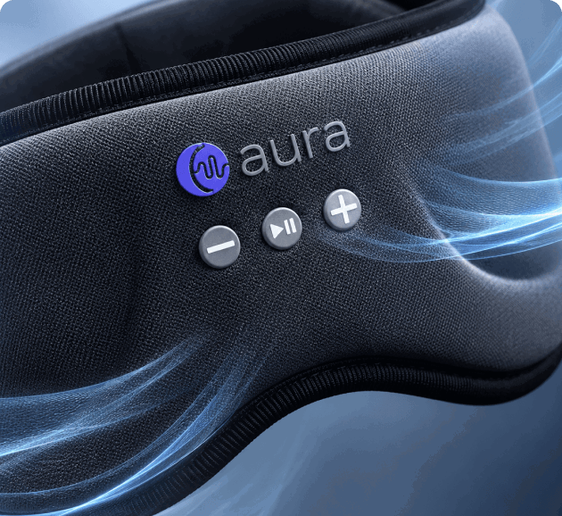 Soft, breathable fabric of the Aura Sleep Mask