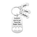 Personalized Superhero Daddy Keychain with Kids Names Gift for Father - image 5