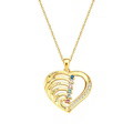 Personalized Heart Necklace Custom Family Name Birthstone Necklace Gift for Mother Grandma - image 17