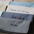 Customized embroidered text handkerchief - image 1