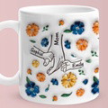 Hold My Hand Hold My Heart Family Personalized Custom 3D Inflated Effect Printed Mug - Perfect Mother's Day Gift For Mom and Grandma - image 2