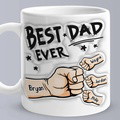 Personalized 3D Inflated Effect Coffee Mug - Best Dad Ever Gifts for Father's Day - image 3