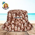 Custom Bucket Hat Unisex Face Mash Bucket Hat Personalize Beach Sports Hat with Pet Face - image 2