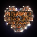 Custom Heart Photo Lamp Wall Art Decor Personalised Album Gift For Valentine's Day - image 1