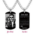 Custom Photo Necklace With Words Photo And Date Perfect Gift For Halloween - image 1