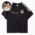 Embroidered cotton 3-bar customised T-shirt: make a statement! - image 5