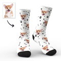 Custom Printed Face Sock Novelty Dog Avatar Socks with Photo - image 1