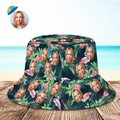 Custom Face Flower Bucket Hat Unisex Outdoor Cap - image 8