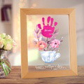 Custom Name and Date Night Light Handprint Lamp Mother's Day Gift - image 4
