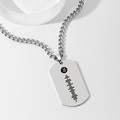 Scannable Spotify Code Necklace Tag Engraved Necklace Gifts for Him - image 4