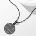 Custom Black Filter Romantic Photo Necklace Stainless Steel Valentine Gift For Couples - image 4