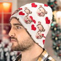 Custom Face Beanie Hat Warm Soft Knit Hat Winter Cap Gifts for Lovers - image 7