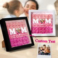 Custom Photo Flower Shadow Box Personalized Heart Gradient Pink Flower Shadowbox Frame Gift for Mom - image 7