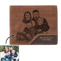 Custom Photo Wallet Bronzing Simplicity Men's Wallet Gifts For Dad - image 4
