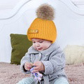 Personalized Leather Patch Beanie Custom Name Newborn Kids Winter Hat - image 10