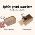 Spider Prank Scare Box Wooden Surprise Candy Box Joke Toys Gag Gift for Halloween - image 3