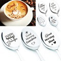 Good Morning Coffee Spoon Stainless Steel Spoon Gift for Nana Papa Mom - image 48