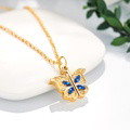 Custom Photo Necklace Butterfly Pendant Locket Necklace Gift for Women - image 5