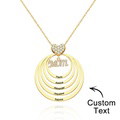 Custom Engraved Necklace Simple Circularity Family Gifts - image 14