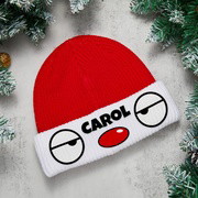 Custom Funny Beanie Hat Unisex Warm Knitted Hat Winter Hat Gift for Christmas