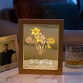 Personalized Birth Flower Bouquet Names LED Light Gift for Mom - image 4