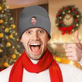 Custom Face Knitted Hat Unisex Winter Beanie Hat Warm Cap for Adult - image 6