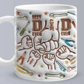 Personalized Names Custom 1-6 Kids 3D Inflated Effect Printed Mug - Perfect Father's Day Gift - image 4