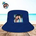 Custom Photo Bucket Hat Personalized Summer Sun Hat Fisherman Cap - image 4