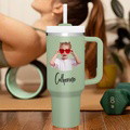 Personalized Text 40oz Insulated Mug with Handle and Straw Stainless Steel Custom Travel Cup Gift for Family Friends Couples - image 7