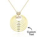 Custom Engraved Necklace Simple Circularity Family Gifts - image 16