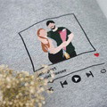 Custom Embroidered Sweatshirt Portrait Music Player Couple Family Gift - image 6
