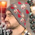 Custom Face Beanie Hat Warm Soft Knit Hat Winter Cap Gifts for Lovers - image 20