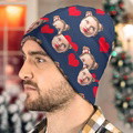 Custom Face Beanie Hat Warm Soft Knit Hat Winter Cap Gifts for Lovers - image 32