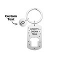 Personalized Engraved Football Daddy' Dream Team Keychain with Children's Names Key Ring Father's Day Gifts - image 1
