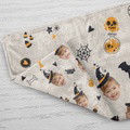 Halloween Gifts Cusom Face Blanket Personalized Photo Blanket Halloween Decorative Blanket - image 3
