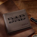 Personalized Dad Name Wallet PU Leather Men Wallets For Father's Day Gift - image 1