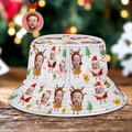 Custom Face Unisex Bucket Hat Summer Cap for Christmas Party - image 2