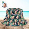 Custom Face Flower Bucket Hat Unisex Outdoor Cap - image 2