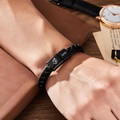 Custom Photo Engraved Bracelet Men's Bracelet Leather Father's Day Gift - image 3