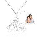 Custom Photo Necklace Three-dimensional Hollow Out Unique Gifts - image 1