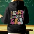 Personalized In My Teacher Era Hooded Sweatshirt Teacher Custom Name Hooded Sweatshirt Back to School Gifts - image 8