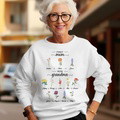 Personalized First Mom Now Grandma Sweatshirt Custom Birth Flowers Sweatshirts for Mother's Day Gift - image 2