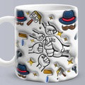 Personalized 3D Inflated Effect Kids Name Mug - Perfect Father's Day Gift - image 4