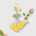 Flower Knitted KeyChain for Bag Crochet Campanula Keychain Handmade Gift - image 3