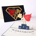 Father's Day Card Superman Dad 3D Pop Up Greeting Card for Him - image 2