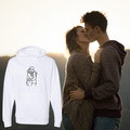 Custom Embroidered Line Drawing Hoodie,Sweatshirt, Anniversary gift, Girlfriend,Boyfriend,Family,Birthday unique gift - image 1