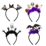 4 Pcs Halloween Headbands Halloween Hair Hoop Girls Head Wear Hair Accessories