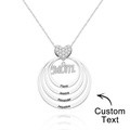 Custom Engraved Necklace Simple Circularity Family Gifts - image 4